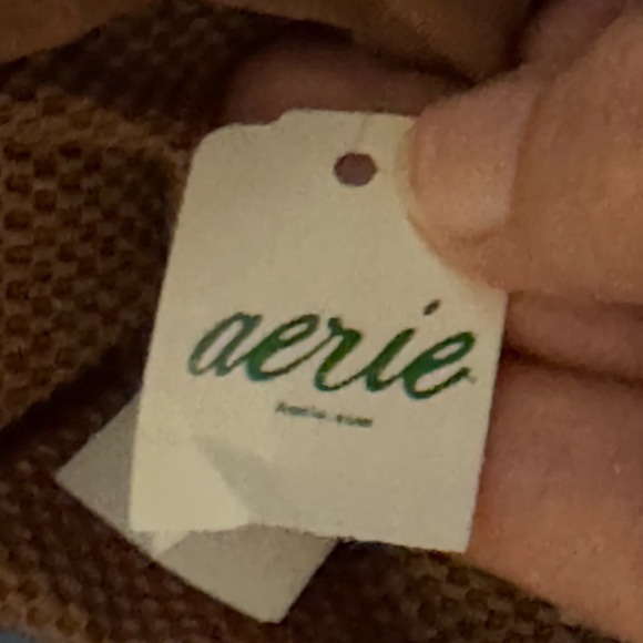 AA-274 Aerie NWT High Cut Cheeky Brown Summer Swim Bikini Bottoms Size XS - Picture 8 of 10